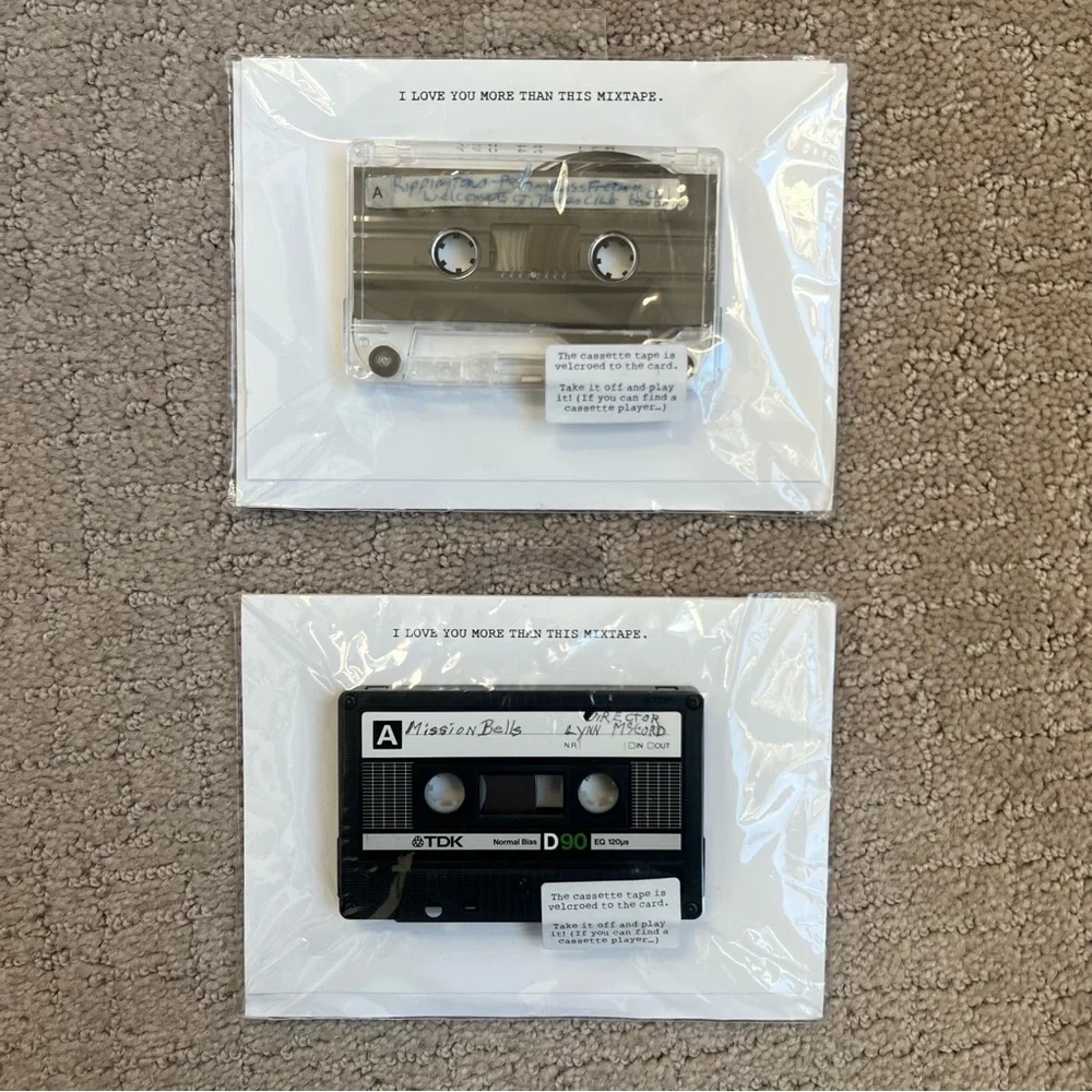 Cassette Mixtape Greeting Cards